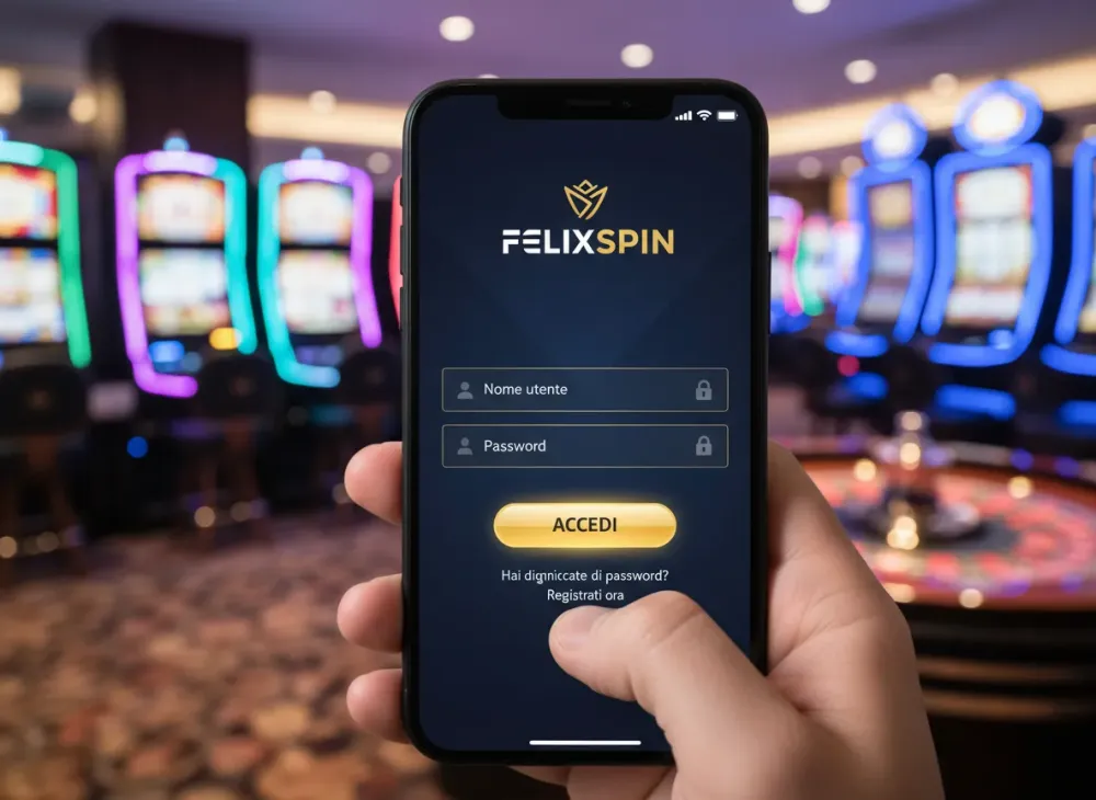 Felixspin login guida per accedere al conto casinò